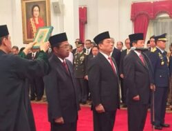 Jokowi Resmi Lantik 4 Pejabat Tinggi di Reshuffle Kabinet Jilid III