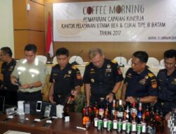 Sepanjang 2017, Bea Cukai Batam Tindak Kasus 868 Kali, Negara Diselamatkan Rp68.18 Miliar