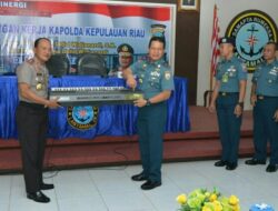 Danlantamal IV Sambut Kunjungan Kapolda Kepri