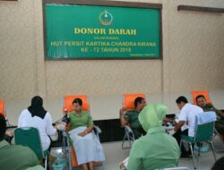 330 Peserta Ikut Donor Darah di HUT Persit ke 72