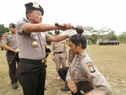 Ratusan Bintara Diktuk Brigadir Ikuti Tradisi Penyambutan di Polda Kepri