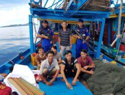 Curi Ikan di Natuna, 5 Kapal Asing Ditangkap Kapal Baladewa 8002