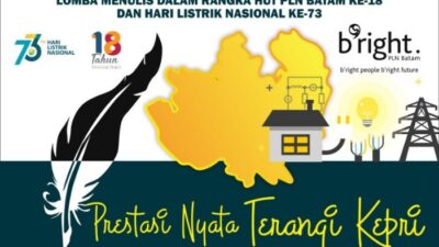 Ini Nama-nama Wartawan Peraih Juara Lomba Menulis di HUT PLN Batam ke 18