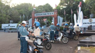 Pom Lantamal IV Razia Kendaraan Anggota TNI AL