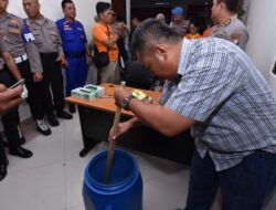 BB Sabu Hasil Tangkapan di Pesisir Telaga Tujuh di Musnahkan