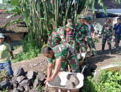 Satgas TMMD Bangun Drainase Sepanjang 112 Meter Bagi Warga di Dusun Paleran