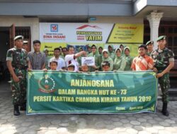 Ziarah Bersama dan Anjangsana Tandai HUT Persit ke-73 di Yonarmed 12/Kostrad