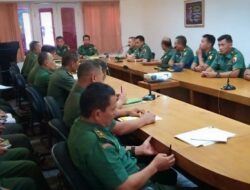 Korem 083/Baladhika Jaya Kedatangan Tim Verifikasi Kodam Brawijaya