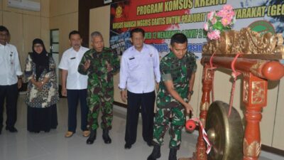 Resmikan Program GEO, Danyonarmed 12 Kostrad: Bahasa Adalah Kunci Jendela Dunia