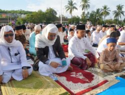 Danlantamal IV Sholat Idul Fitri 1440 H Bersama Ribuan Warga Tanjungpinang
