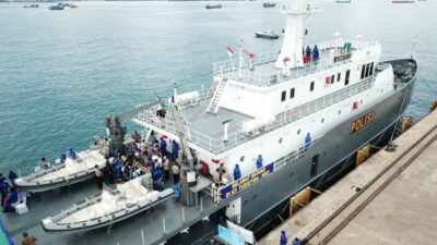 Kapal Patroli Yudistira 8003 Baharkam Polri Siap Dioperasikan di Kepri