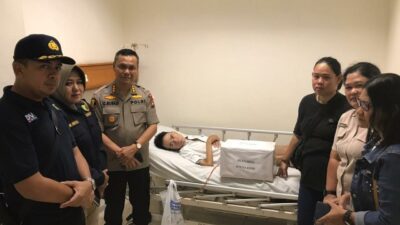 Polda Kepri Kunjungi Penderita Kanker Usus dan Stroke