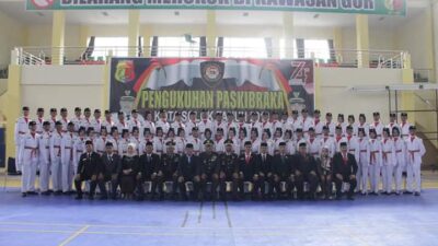 70 Pelajar SLTA Solok Dikukuhkan jadi Paskibraka di HUT Kemerdekaan RI ke 74