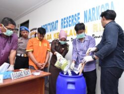 Polisi Musnahkan 1.220,7 gram Sabu dari Penangkapan 3 Tersangka