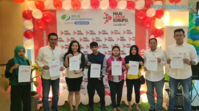 BPJamsostek Batam Nagoya Ajak Peserta Kampanyekan Anti Korupsi