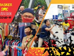 Komunitas SMC Tebar 1.000 Masker Gratis ke Warga Solok