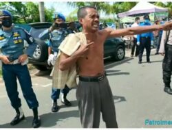 Heboh, Pria Ini Ngamuk Saat Tim Satgas Covid Patroli di Pasar Cahaya Garden Batam