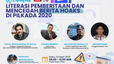 Dewan Pers Ingatkan Media Netral di Pilkada Serentak 2020
