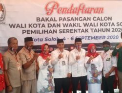 Paslon Reinier-Andri Daftar ke KPU Solok