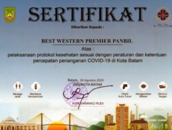 BWP Panbil Raih Penghargaan Penanganan Covid 19 dari Dispar Batam dan PHRI