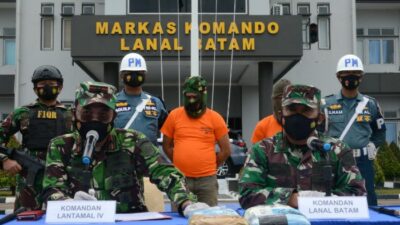 Lanal Batam Gagalkan Penyelundupan 4 Kg Sabu Asal Malaysia, 2 Kurir Diringkus