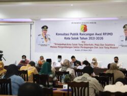 Zul Elfian Buka Konsultasi Publik RPJMD Solok  2021-2026