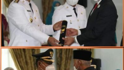Gubernur Sumbar Lantik Bupati Solok dan Solok Selatan