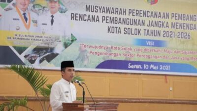 Ramadhani Buka Musrenbang RPJMD Kota Solok 2021-2026