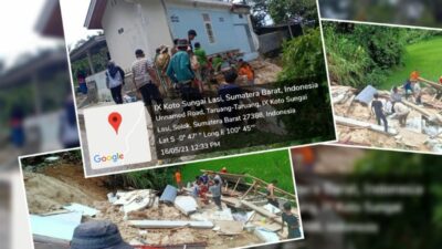 Korban Longsor di Nagari Taruang Taruang Belum Dapat Bantuan Pemkab Solok