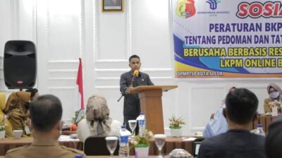 Wawako Solok Buka Pelaksanaan Sosialisasi Peraturan BKPM dan Bimtek LKPM