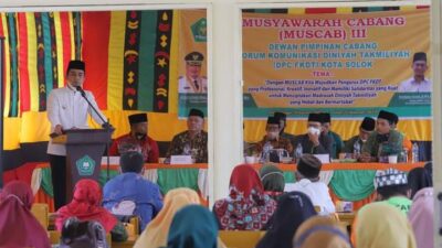 Hadiri Muscab III, Wawako Ramadhani Harap FKDT jadi Mitra Strategis Pemko Solok