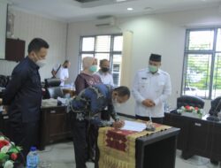 Pemko-DPRD Solok Tandatangani Nota Kesepakatan KUA-PPAS 2022