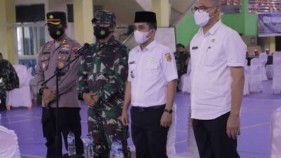 Wawako Solok Dengarkan Pemaparan Panglima TNI di Kunjungan Gebyar Vaksinasi Sumbar