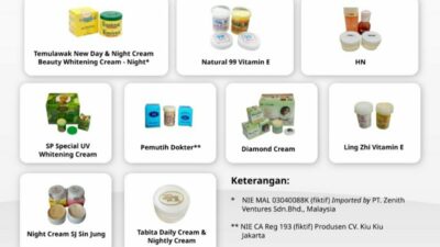 Waspadai Kosmetik Berbahaya Mengandung Merkuri, Ini Merek yang di Rilis BPOM