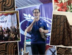 Ketua HIPMI Solok, Leo Murphy Menangkan Lelang Batik Tulis Itiak Pulang Patang