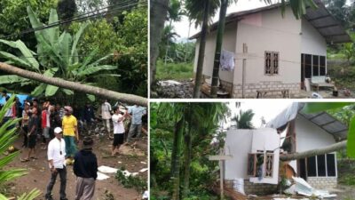 Tepati Janji, Legislator Rusdi Saleh Sumbangkan Gajinya Bangun Rumah Korban Tertimpa Pohon di Solok