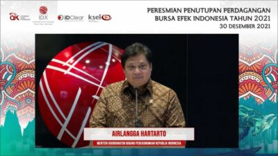Perdagangan Saham di BEI 2021 Resmi Ditutup,  Jumlah Investor Meningkat 92,7%