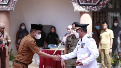 Ramadhani Hadiri Sertijab dan Pisah Sambut Camat Tanjung Harapan