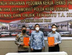 PLN Batam-Polda Kepri Tandatangani PKT Pengamanan Pembangunan SUTT Nongsa