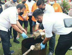 Polda Kepri Musnahkan 6,5 Kg Sabu dan 2,4 Kg Ganja Kering Siap Pakai