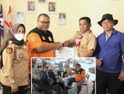 Kwartir Pramuka 0310 Kota Solok Bantu Korban Gempa Pasaman Barat