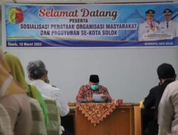 Zul Elfian Buka Sosialisasi Pembinaan Ormas dan Paguyuban se-Kota Solok