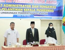 2 Kepala Puskesmas dan 5 Pejabat Pemko Solok Dilantik