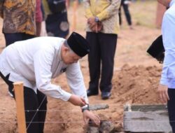 Masjid Shohabah Mulai Dibangun, Zul Elfian Letakkan Batu Pertama