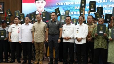 Warga Rempang yang Dapat Sertifikat Tanah Ucapkan Terima Kasih ke Presiden Prabowo