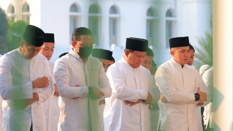Prabowo Salat Id