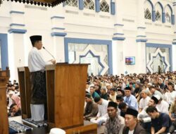 Amsakar Salat Id di Masjid Agung Raja Hamidah, Ini Pesannya