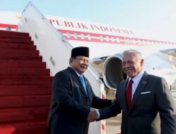 Prabowo Tiba di Yordania Disambut Raja Abdullah II