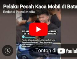 Video: Pelaku Pecah Kaca Mobil Diringkus Polisi di Tiban