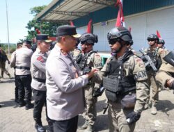 98 Personel Brimob Polda Kepri Pulang dari Papua, Misi Selesai